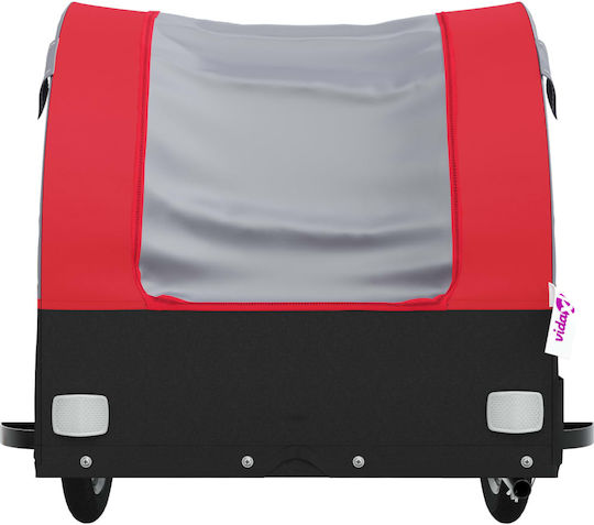 Vidaxl Bicycle Trailer Black Red 45 Kg Iron