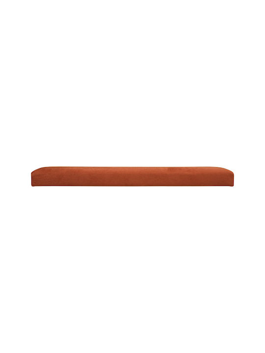 Bench Stool With Storage Space Upholstered In Velvet Lilou Amber 76x38x38cm