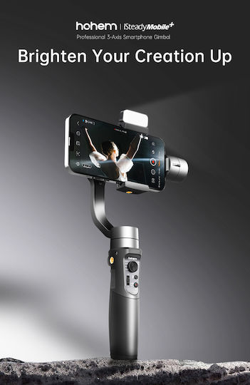Hohem iSteady Mobile+ Kit Phone Gimbal with 3 Axis Stabilization and 13 Operating Hours Black