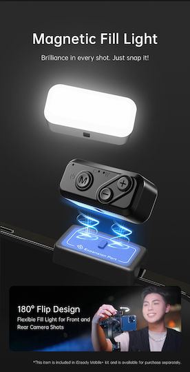 Hohem iSteady Mobile+ Kit Phone Gimbal with 3 Axis Stabilization and 13 Operating Hours Black