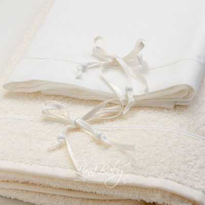 Lina Baby Christening Oilcloths Set Ecru 4pcs