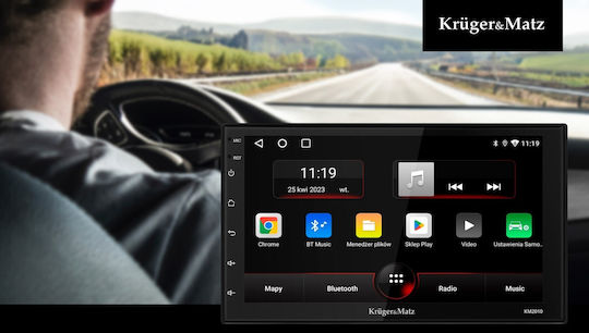 Kruger & Matz Ηχοσύστημα Αυτοκινήτου 2DIN (Bluetooth/USB/WiFi/GPS/Apple-Carplay/Android-Auto) με Οθόνη Αφής 7"