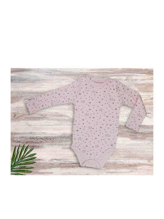 Babydom Baby Bodysuit Underwear Set Long-Sleeved Rose