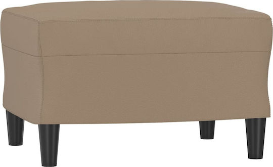Living Room Furniture Set 2-Seater & 2-Seater & Stool Cappuccino