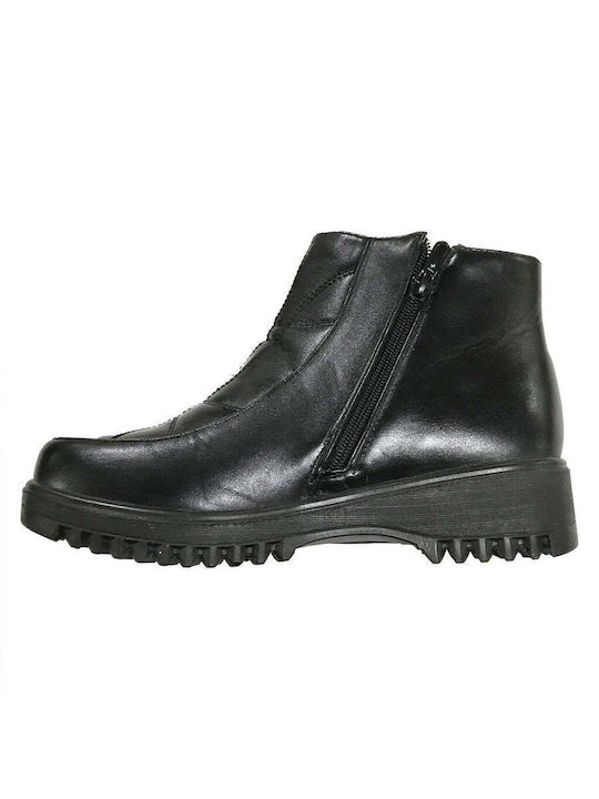 Stiefeletten Damen mit Pelz Schwarz