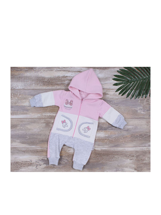 Babydom Set Baby Strampler Rose