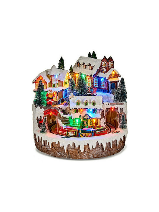 Krist+ Christmas Illuminated Decorative Village with Battery with Music 23.5x22.5cm.