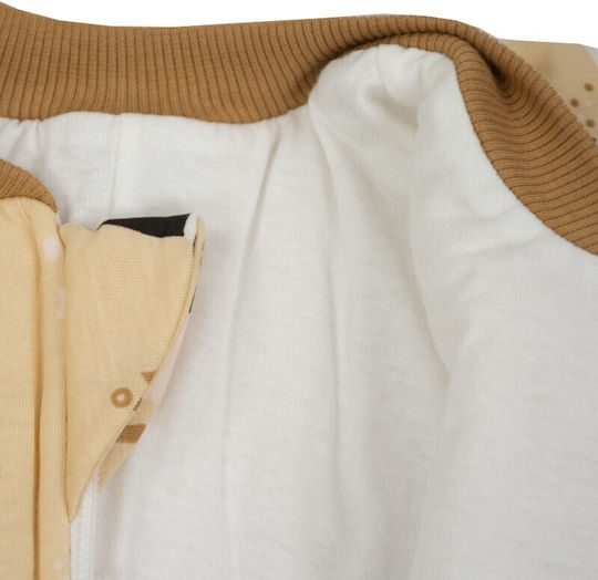Kamtex Baby Winter Schlafsack mit Füßen Ecru
