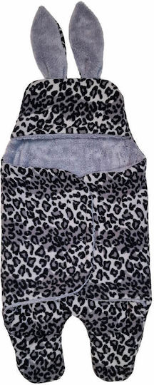 Bebecix Winter Sleeping Bag with Feet LEOPARD GREY