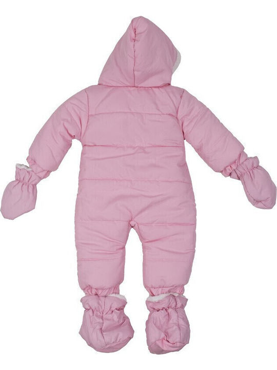 Kamtex Baby Baby-Ausgehstrampler Langärmliges Rosa