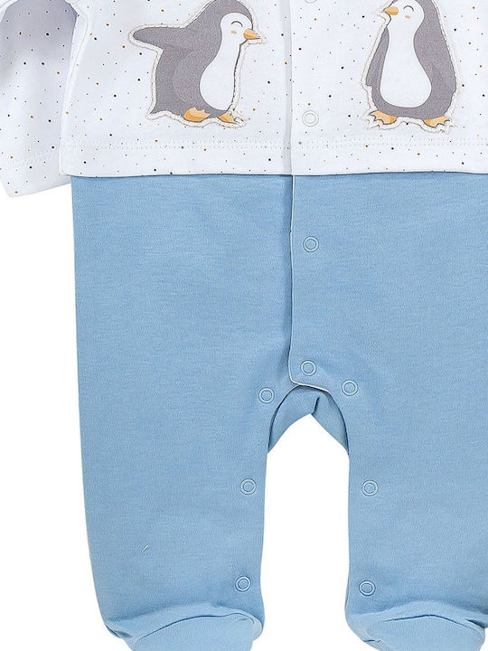 Biorganic Baby Bodysuit Set Blue