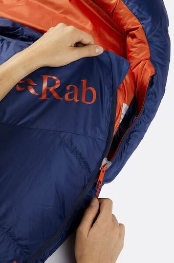 Rab Sleeping Bag Μονό Women's Ascent 700 Nightfall Blue