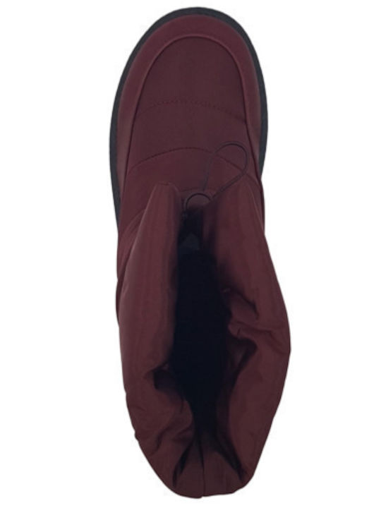 Stiefeletten Damen Burgundisch