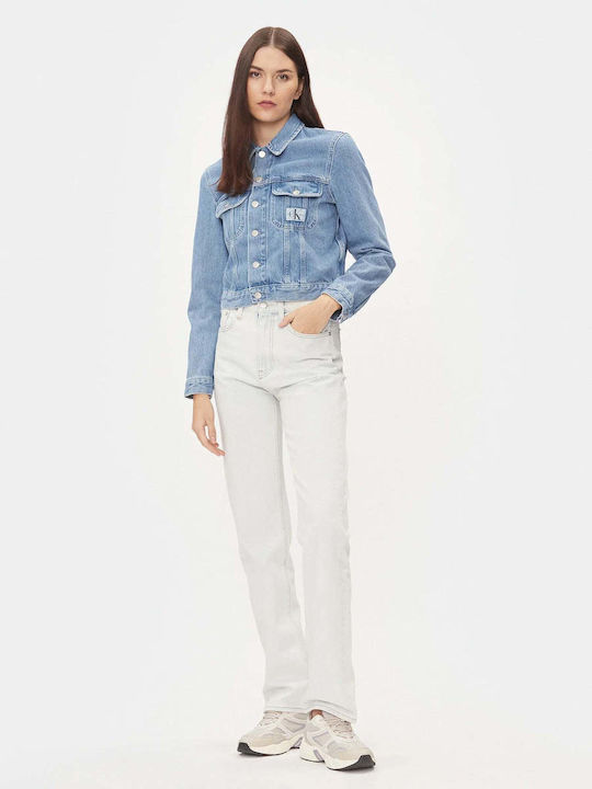 Calvin Klein Women's Short Jean Jacket for Spring or Autumn JIN