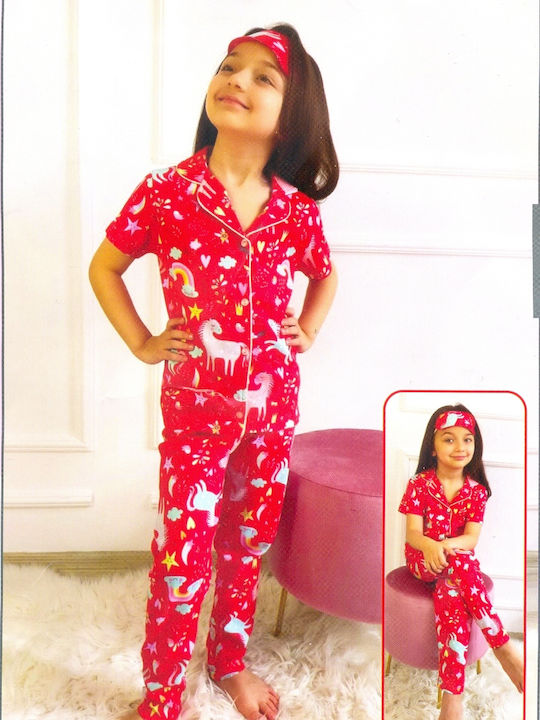 Babydom Παιδική Πιτζάμα Καλοκαιρινή Κόκκινη
