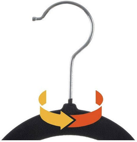 Ruhhy Clothes Hanger Black 22536 20pcs