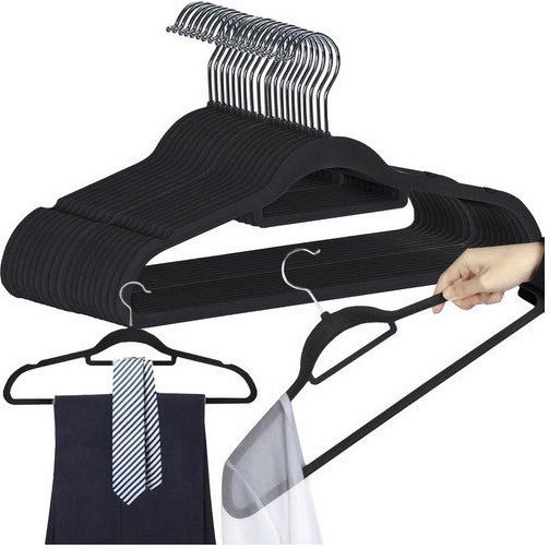 Ruhhy Clothes Hanger Black 22536 20pcs