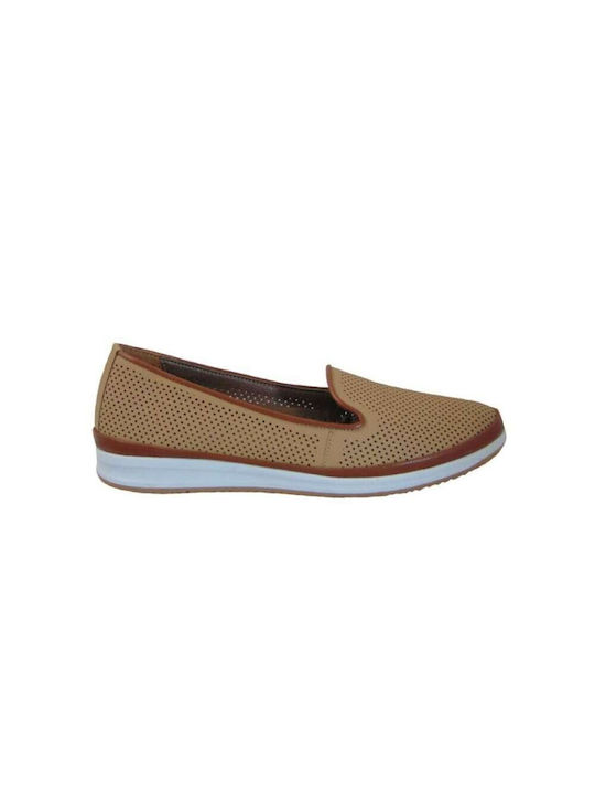 TsimpolisShoes Damen Mokassins in Beige Farbe