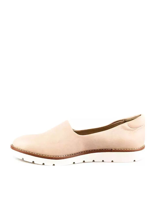 Women's Moccasins in Beige Color