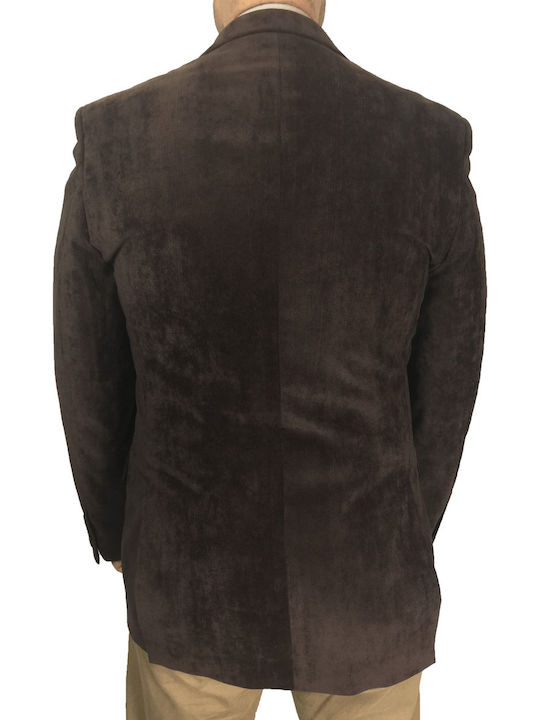 Veste Italia Men's Winter Suit Jacket Brown