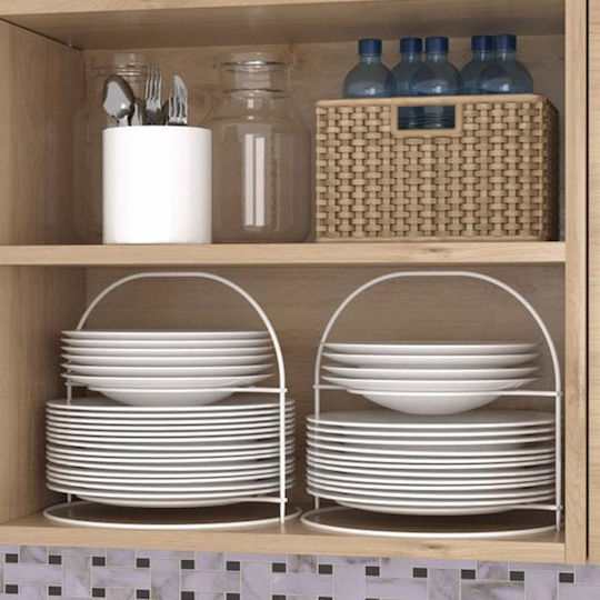 Tekno-Tel Επιτραπέζια Βάση Μεταλλική 24x24x28εκ. Ασημί