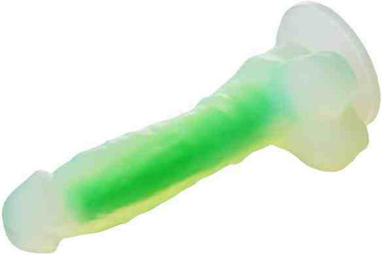 Dream Toys Ρεαλιστικό Dildo με Όρχεις και Βεντούζα Πράσινο 17.5cm