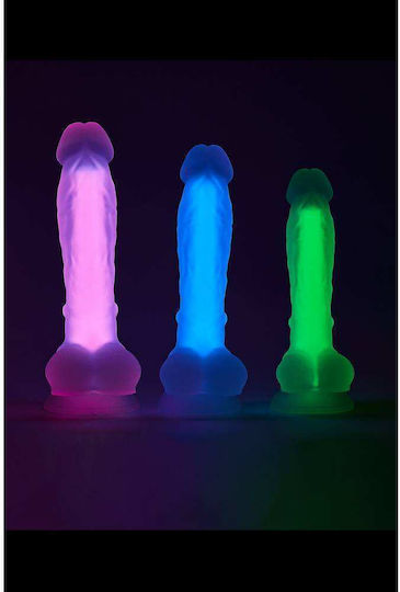 Dream Toys Ρεαλιστικό Dildo με Όρχεις και Βεντούζα Πράσινο 17.5cm