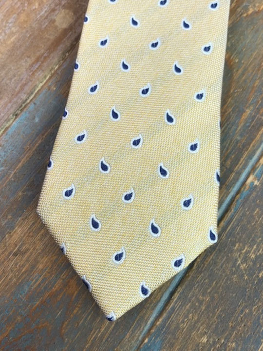 Octopus Herren Krawatte Seide Gedruckt in Gelb Farbe