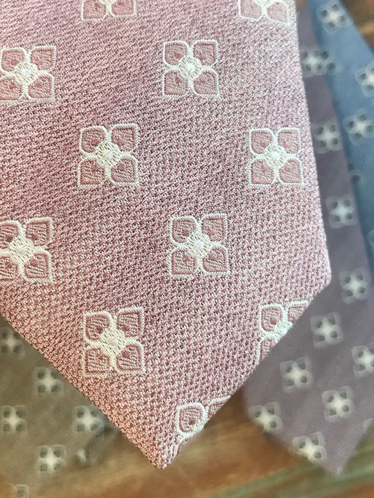 Octopus Men's Tie Silk Printed in Pink Color