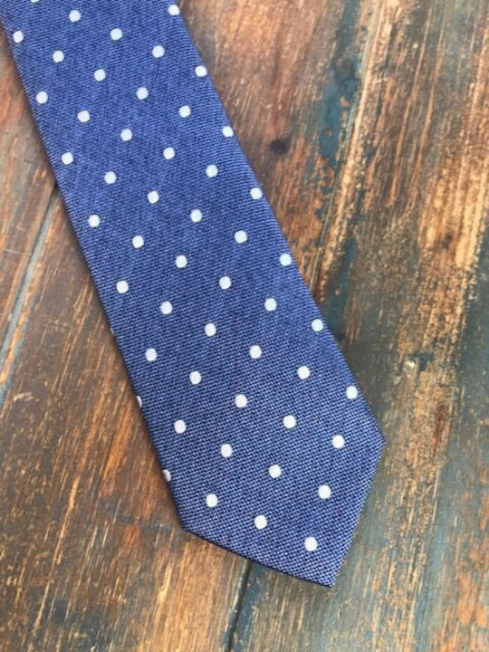 Octopus Men's Tie Silk Printed in Blue Color