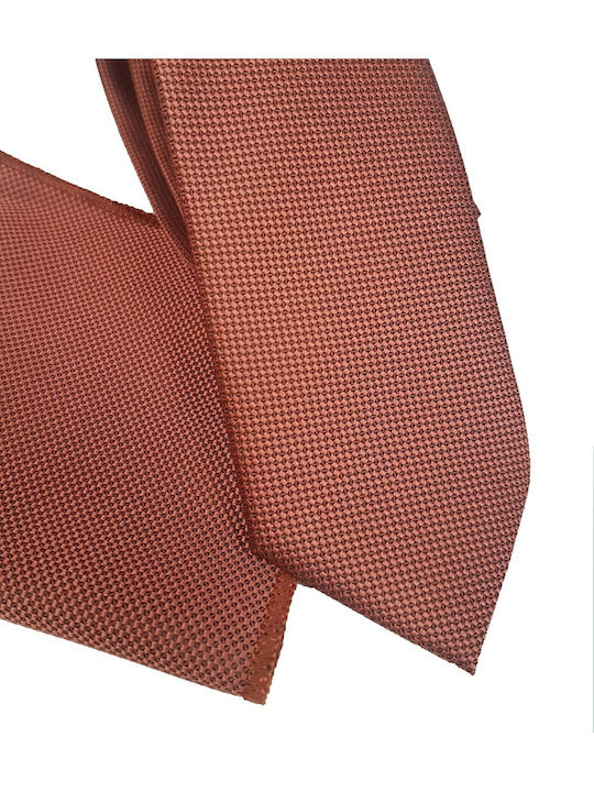 Legend Accessories Men's Tie Set Printed in Orange Color