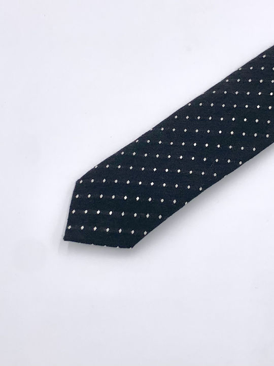 Pako Lorente Men's Tie Monochrome in Black Color