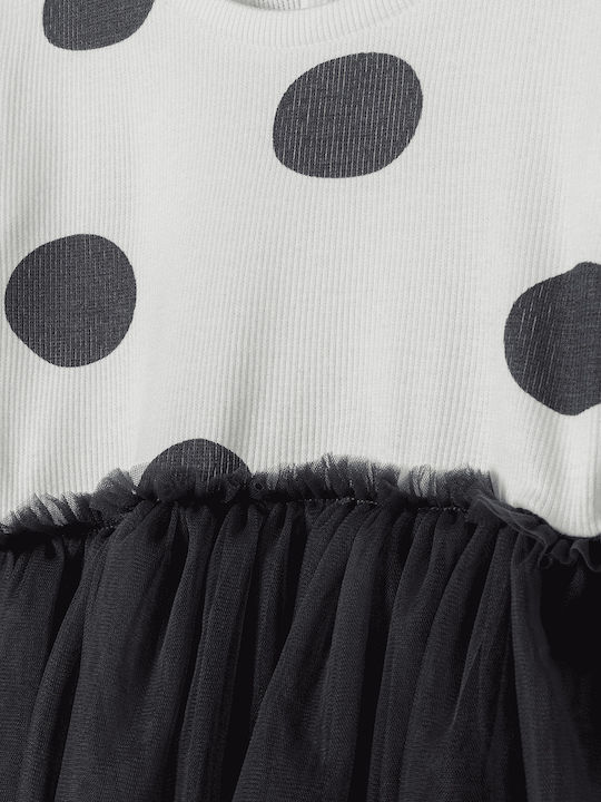 Minoti Mädchen Kleid Tüll Polka Dot Mehrfarbig