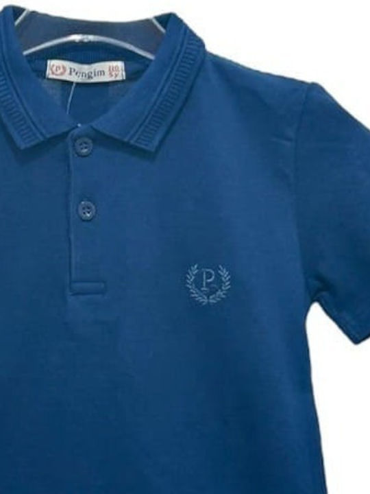 Mi&Mo Collection Kids Polo Short Sleeve Blue