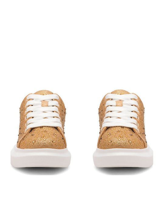 Damen Sneakers Gold