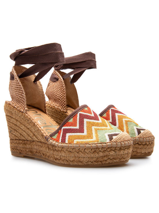 Vidorreta Women's Platform Espadrilles Brown