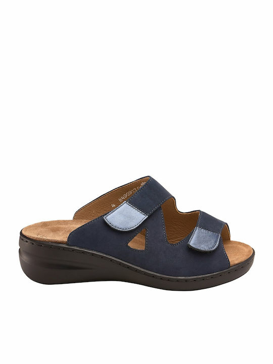 Platforme Dama Tip Slip On Albastre