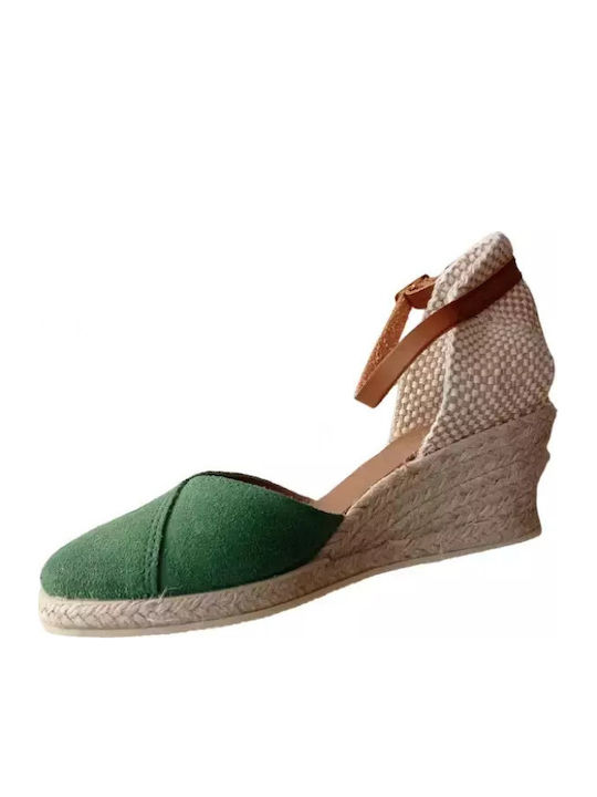 Women's Platform Espadrilles Green
