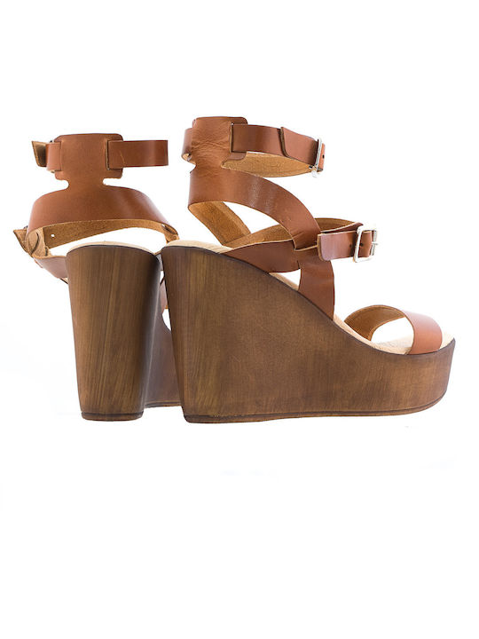 Off White Women's Platform Shoes Tabac Brown