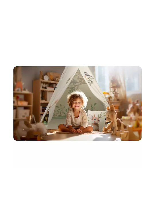 Nukido Kids Indian Teepee Play Tent for 3+ years Ecru