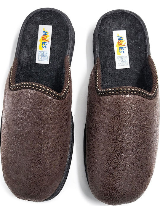 Зимни мъжки чехли Brown