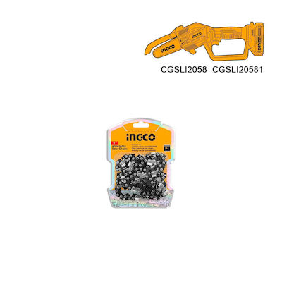 Ingco AGSC50501 Lanț pentru drujbă cu Pasul 1/4", Grosimea dintelui .043"-1.1mm & Numărul de dini 38Unitatea de specificații pentru un site de comerț electronic în categoria 'Lame de drujbă'