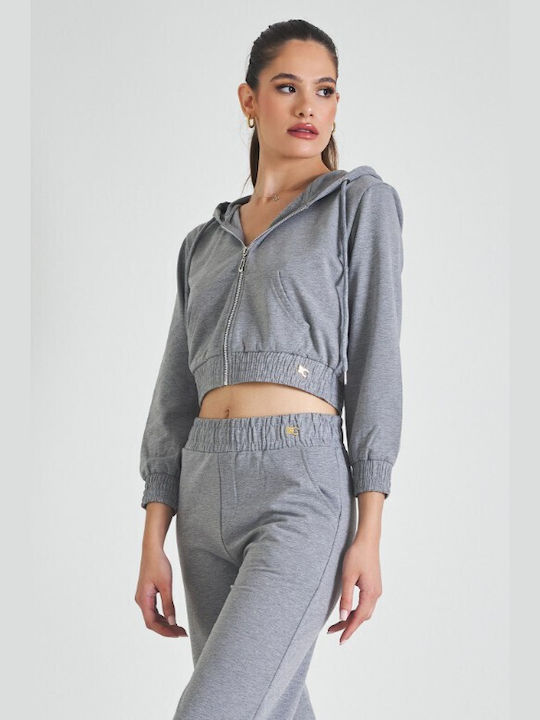 Cento Fashion Women's Cardigan Grey