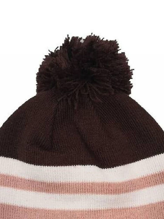 Ellesse Valveri Pom Pom Beanie Unisex Beanie Knitted in Pink color