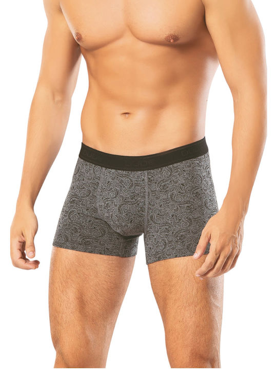 Men's Boxers Black/Grey with Patterns 2Pack