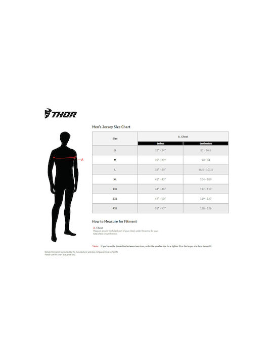Thor Bărbați Mânecă lungă Tricou de ciclism Negru