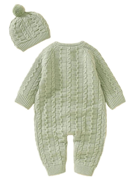 TakTakBaby Set Body pentru Bebeluși Mânecă lungă Verde 2buc