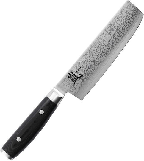 Yaxell Ran Μαχαίρι Nakiri από Δαμασκηνό Ατσάλι 16.5cm