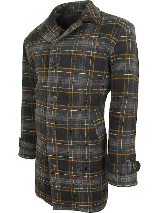 Men's Half Coat Plaid