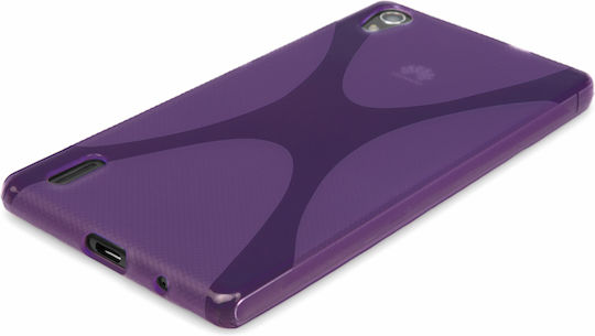 YouSave Accessories Back Cover Σιλικόνης Μωβ (Huawei Ascend P7)